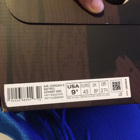 2021 raging bull 5s size 9.5 - Picture 3 of 3